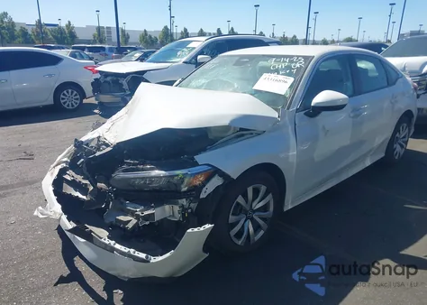 2025 Honda Civic Lx from USA, damaged, VIN 2HGFE2F27SH601924